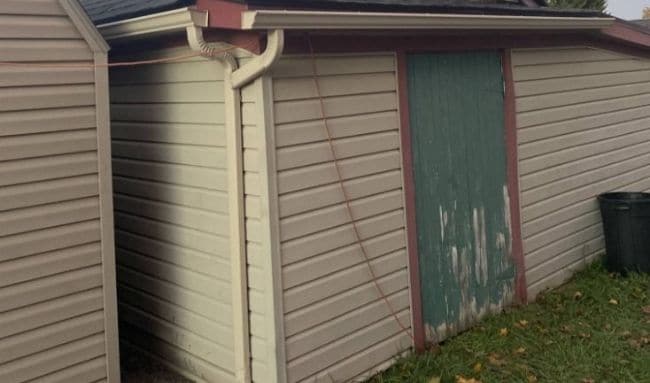 House siding repair project photo 1.