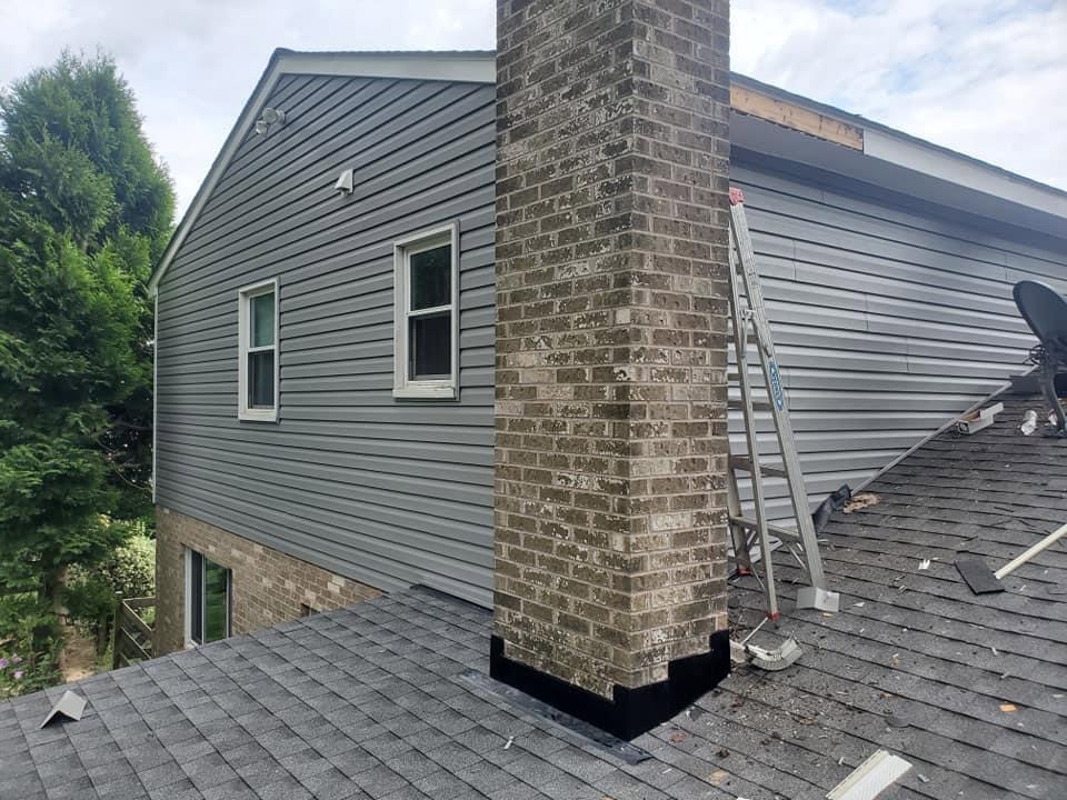 Residential roofing work by Grace Family Roofing.